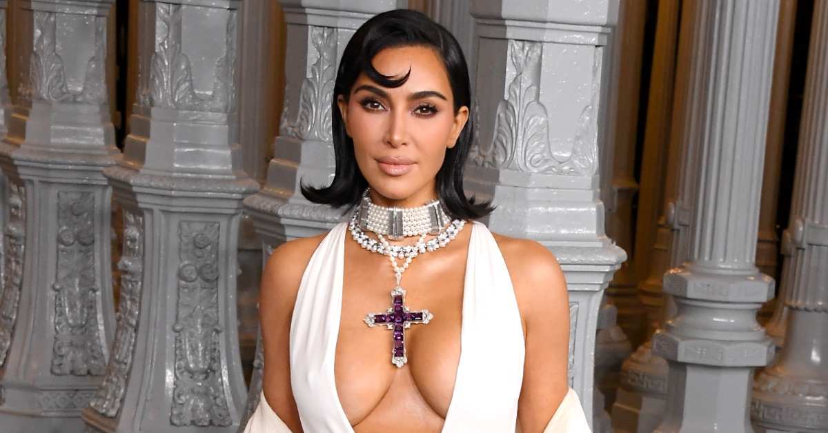Kim Kardashian Looks Unrecognizable In Skims Faux Fur Lingerie