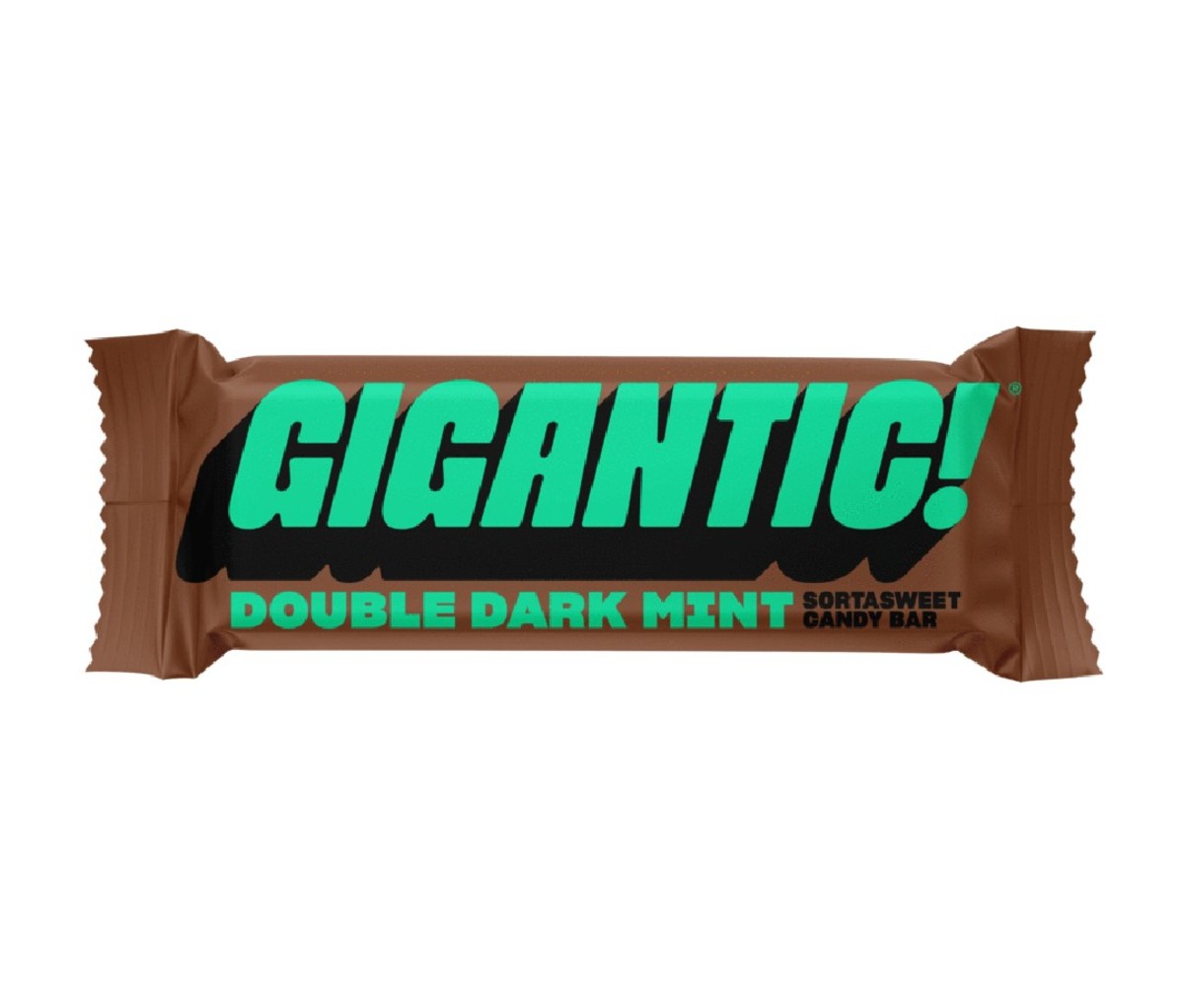 Gigantic vegan chocolate bar "Double Dark Mint" in limited edition