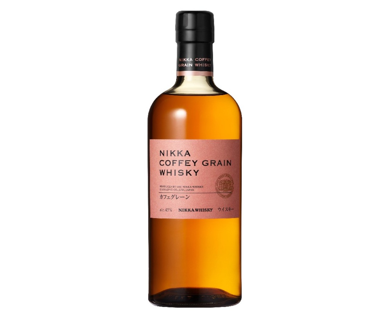 Bottle of Nikka Coffey Grain Japanese Whisky