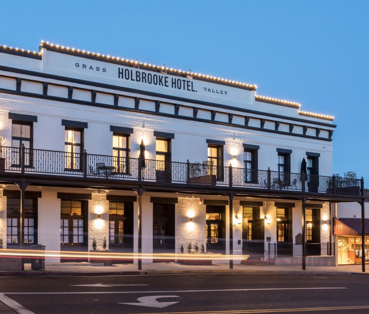 The exterior of the Holbrooke in Grass Valley, California.