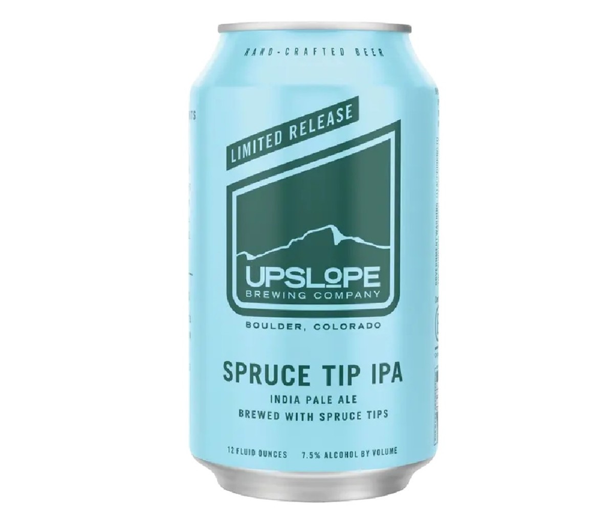 12oz can of Upslope Spruce Tip IPA