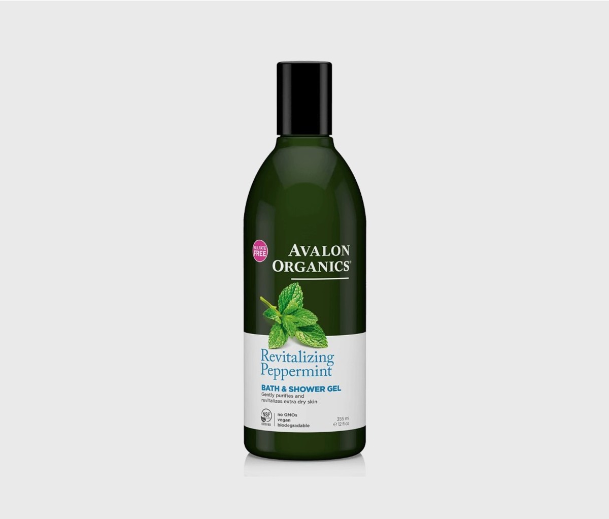 Revitalizing peppermint bath and shower gel from Avalon Organics