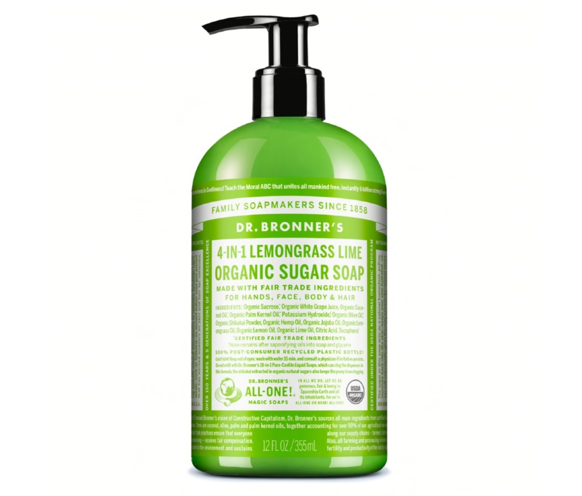 Dr. Bronner's organic sugar soap