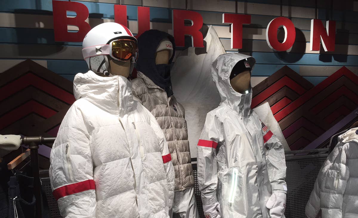 Burton unveils uniforms for 2018 US Olympic Snowboard Team - Men's