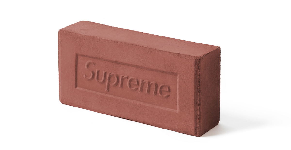 Skate brand Supreme sells clay bricks for $30, internet takes the