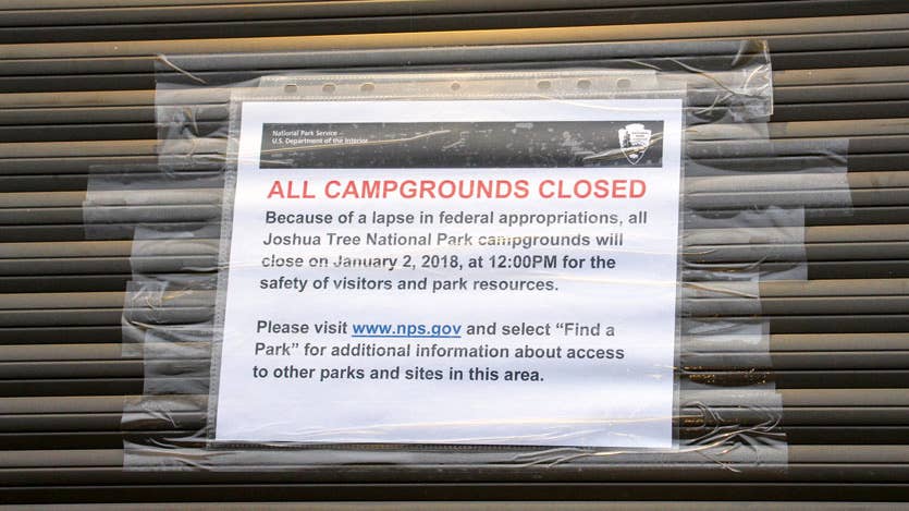 Nps Closure Sign National Parks to Tap Into Entrance-Fee Funds For Maintenance During ...