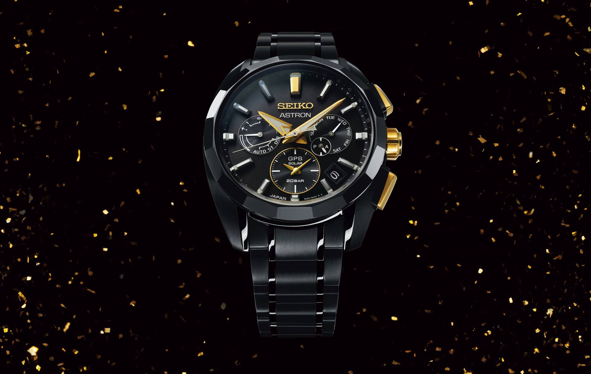 M*i様 SEIKO　ASTRON GPS ソーラー 腕時計 黒＆ゴールド セイコー アストロンの使い方を知って、フル活用しよう！ GPS電波受信