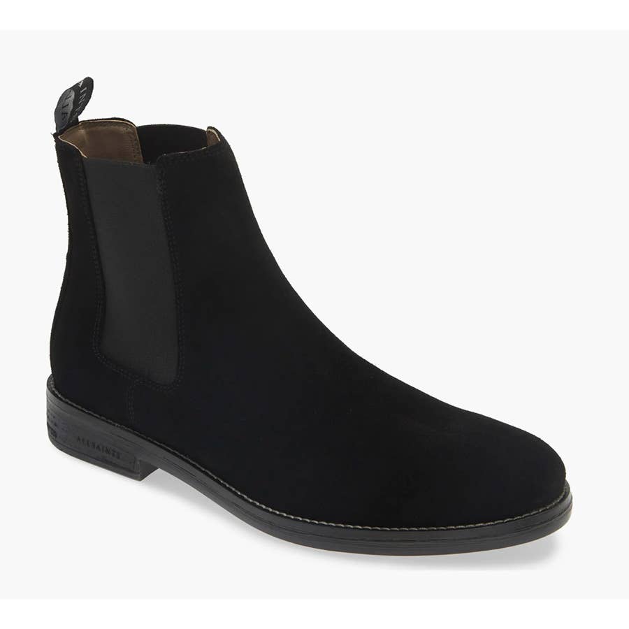 New! AllSaints Black Men\'s Harley Pull On Chelsea Boot 10 US DD480A New! AllSaints Black Men main image 4