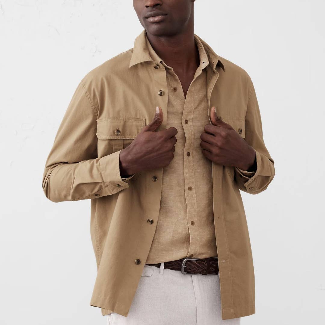 Banana Republic Factory's $75 Shirt Jackets Are Now Only $25 - Men's Journal Banana Republic Factory's $75 Shirt Jackets Are Now Only $25 - Men's Journal