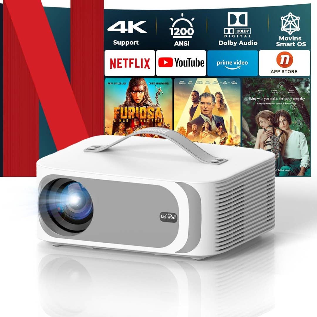 4K Lisowod ウルトラスリムプロジェクター 本体 Amazon Is Selling a $600 4K Projector for Just $199 - Men's Journal