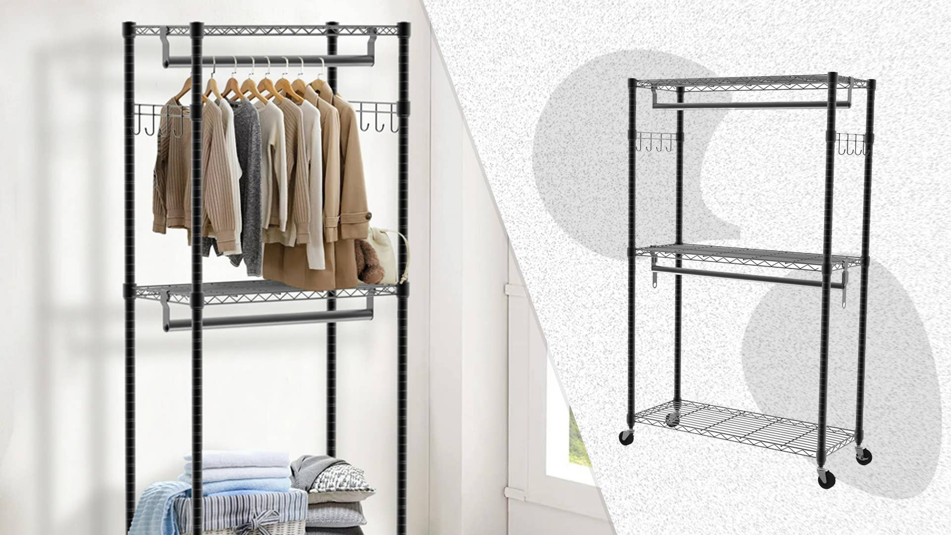 Roller Rack Small Walmart's Popular Rolling Garment Rack Is Nearly 75% Off - Men's Journal