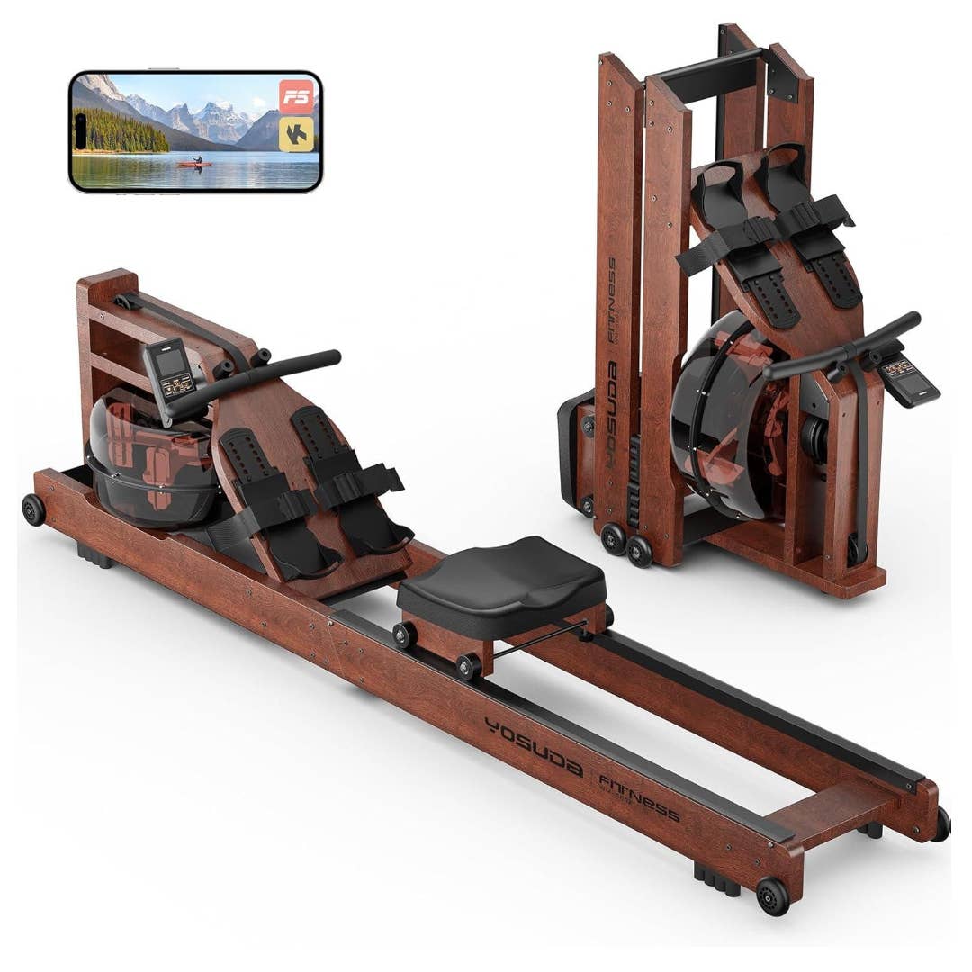 Timber Rowing Machine This 'Beautiful' Wooden Rowing Machine Is 40% Off at Amazon - Men's Journal
