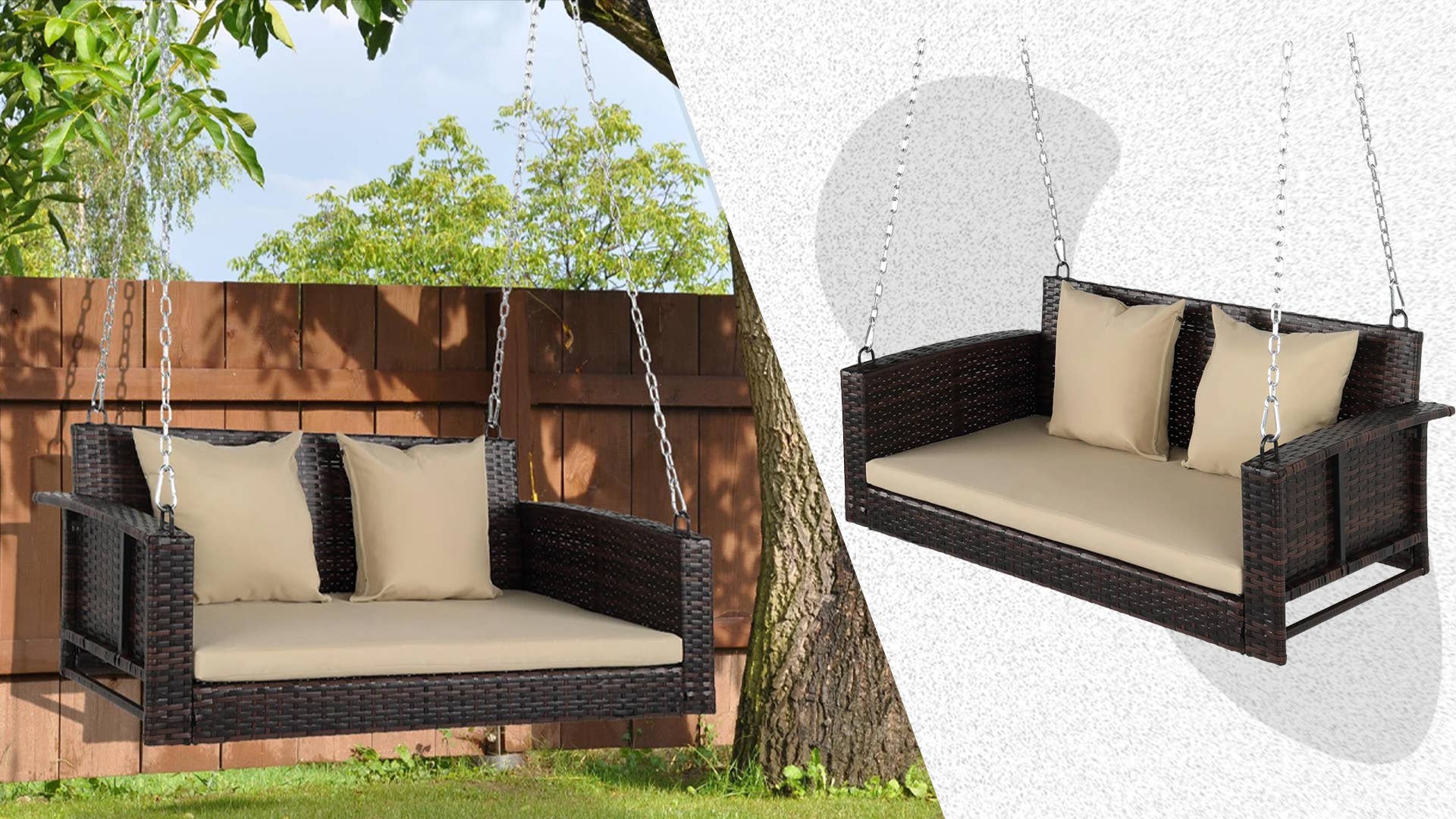 Walmart Is Selling a $241 Wicker Porch Swing for Just $109 - Men's Journal