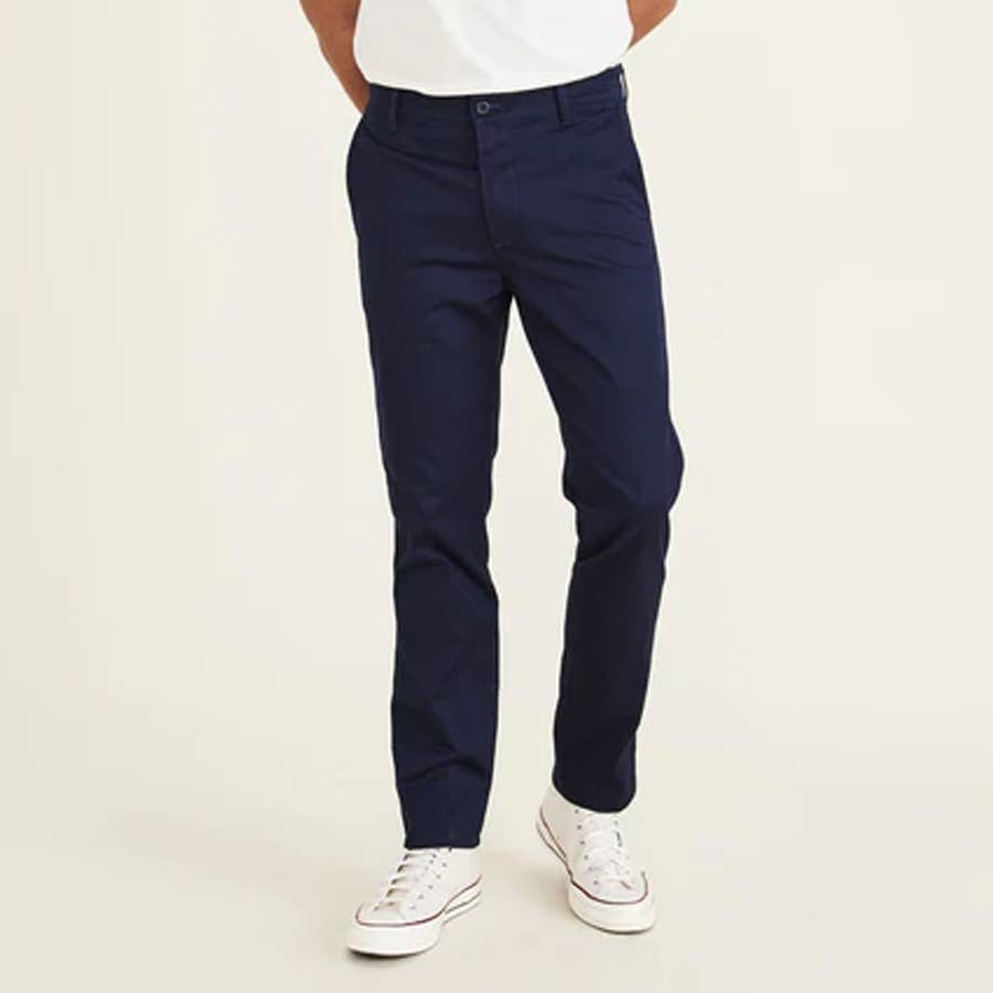 slim fit dress slacks Signature Iron Free Khakis, Slim Fit with Stain Defender  Dockers