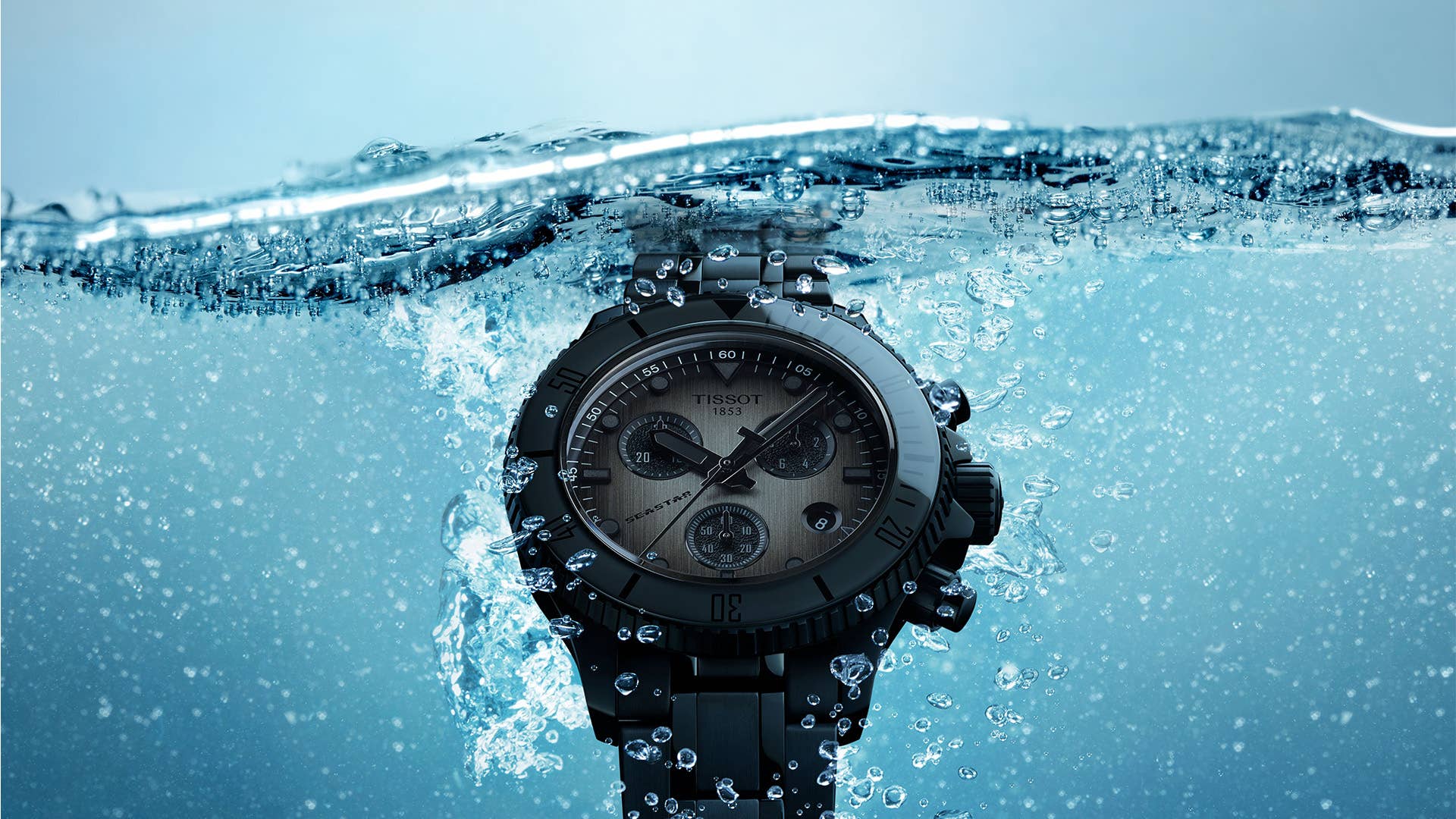 New Tissot 1000 Quartz Seastar Chronograph 38mm Watches - Men's
