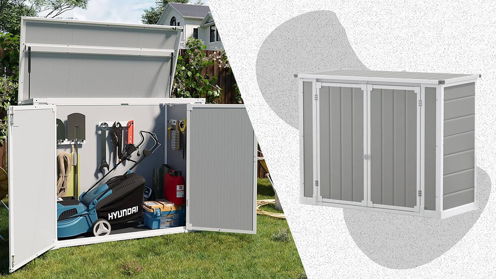 Seizeen Outdoor Waterproof Patio Storage Shed - Thumbnail 2