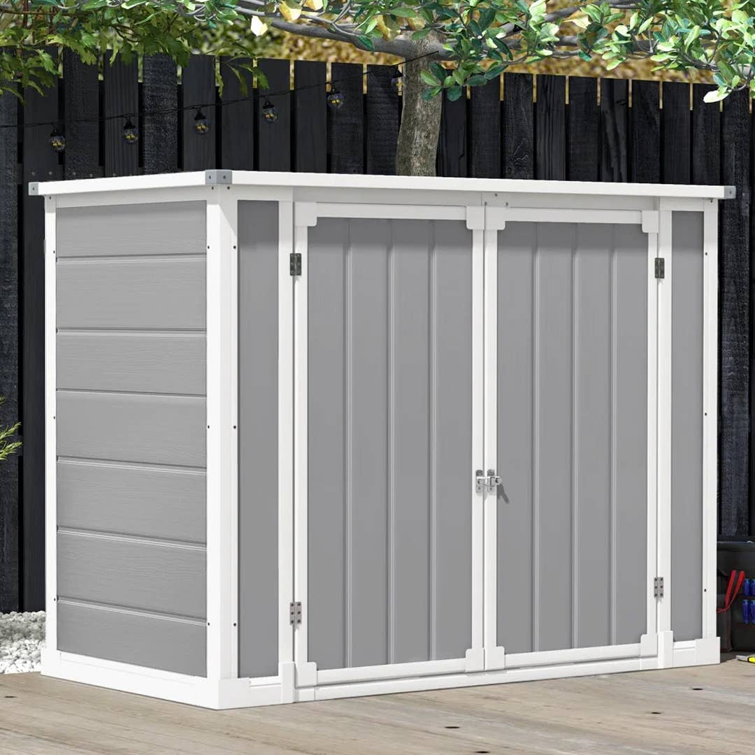 Seizeen Outdoor Waterproof Patio Storage Shed - Thumbnail 2