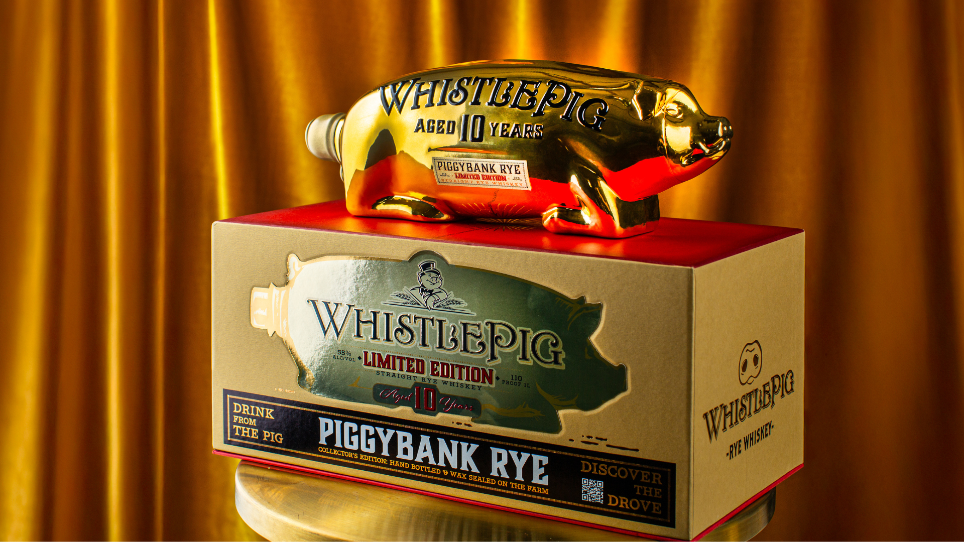 WhistlePig Just Dropped Limited-Edition 10-Year-Old PiggyBank Rye