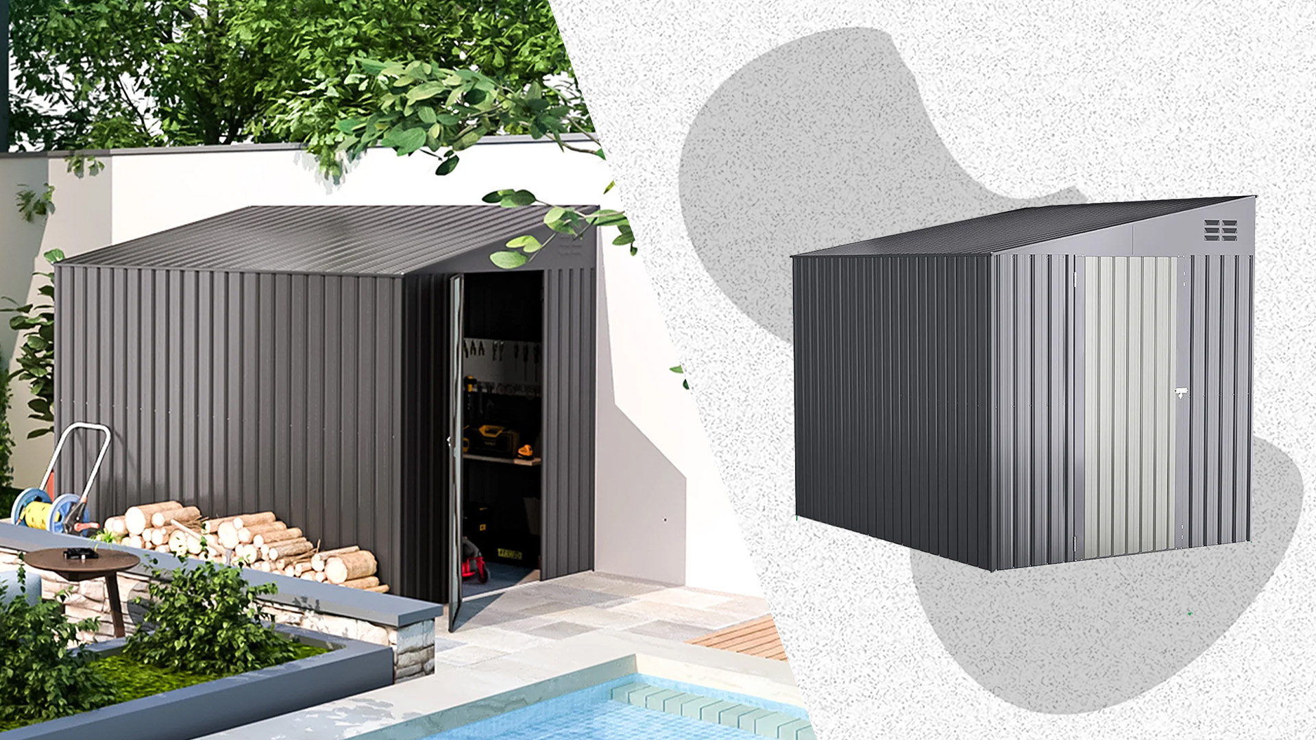 8-by-6 Lean-to Storage Shed - Thumbnail 3