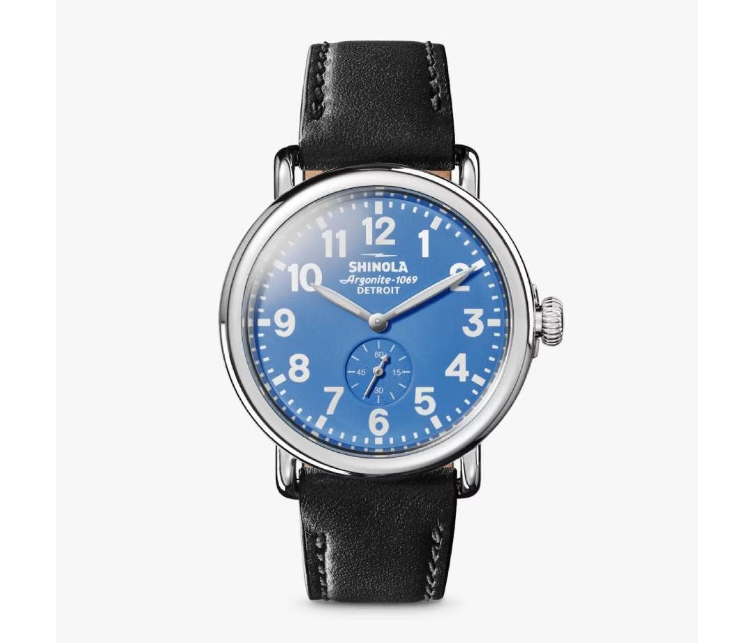 The New Shinola Runwell Detroit Lions Tribute Watch - Men's Journal