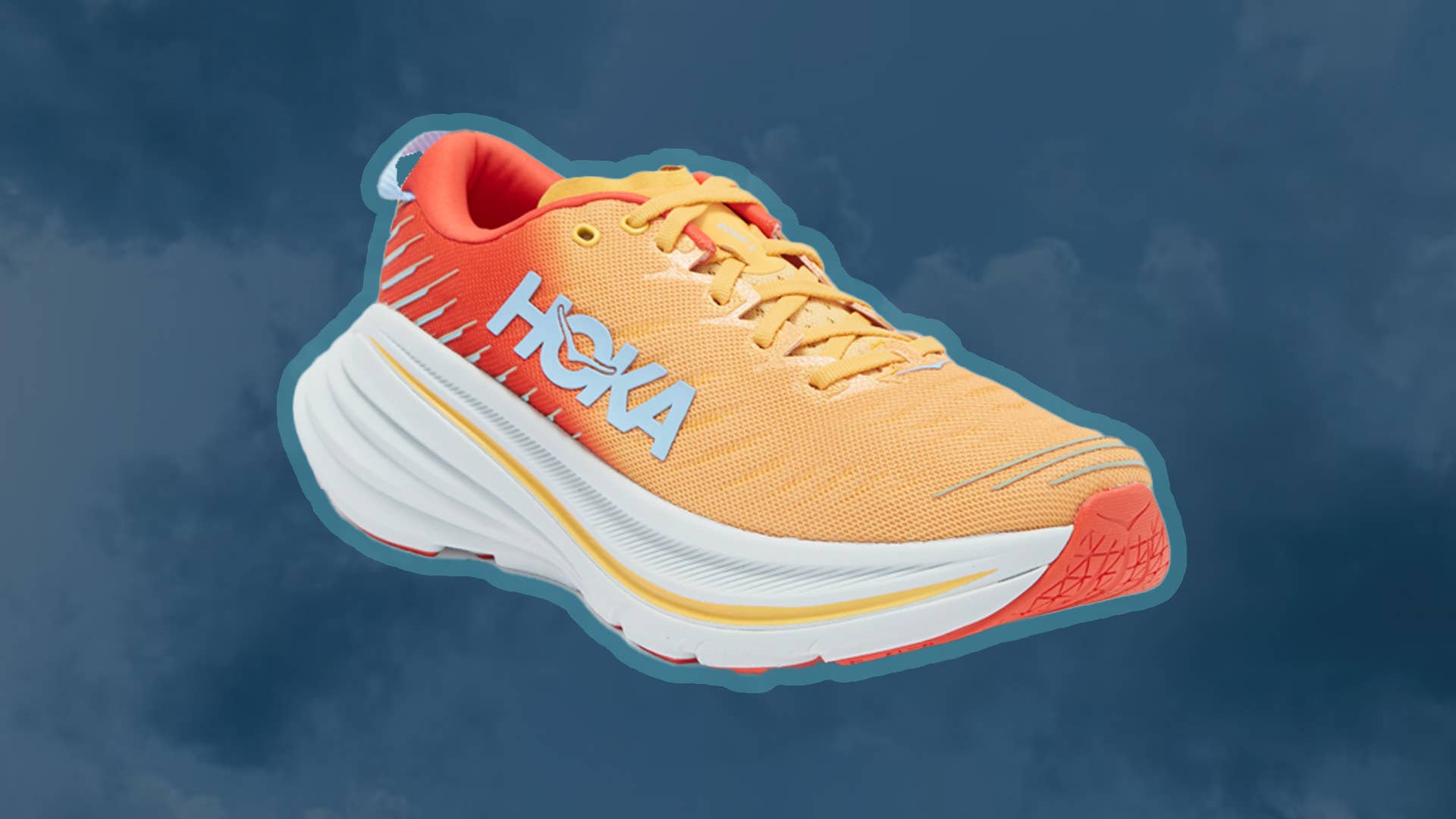 HOKA Bondi X Running Shoes Orange Red Men’s Size 11 Road Running Hoka One One Bondi X Men main image 2