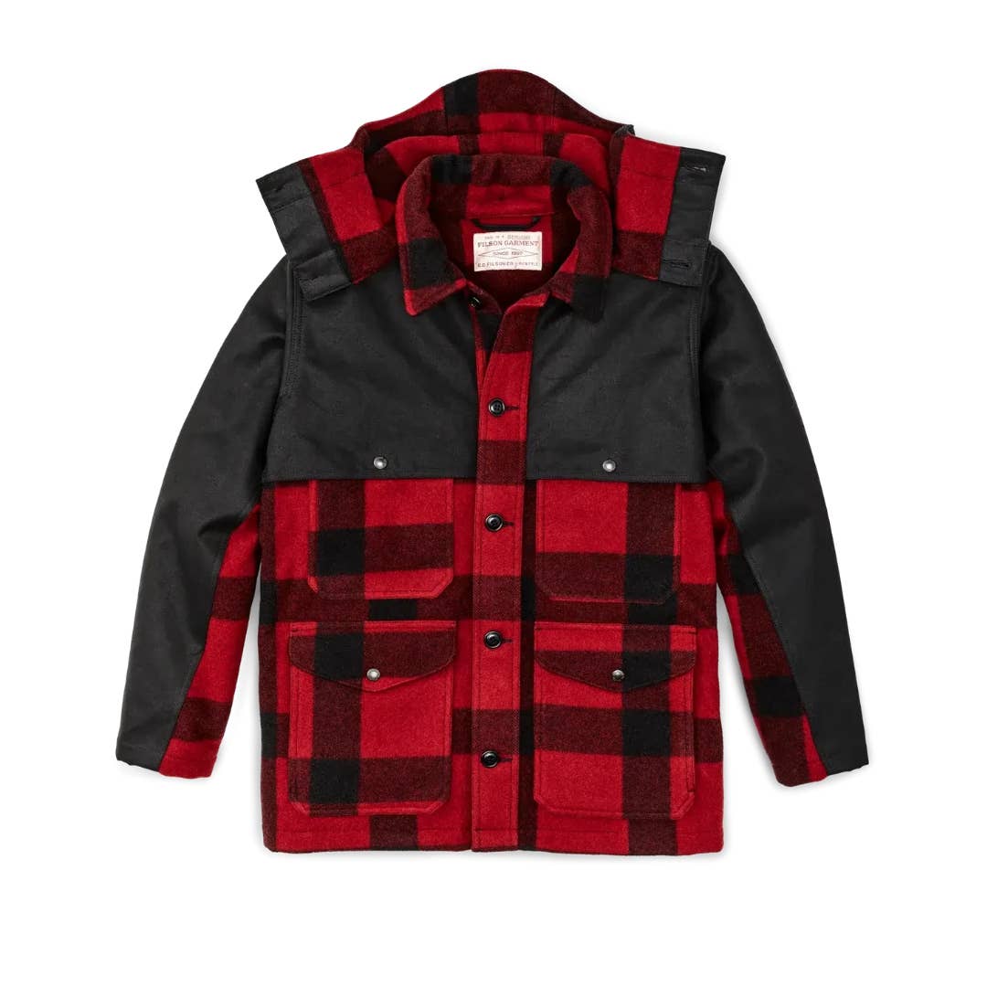 新品 Filson Mackinaw Wool Double Coat L Filson Lined Mackinaw Wool Packer Coat Loden Heather Plaid
