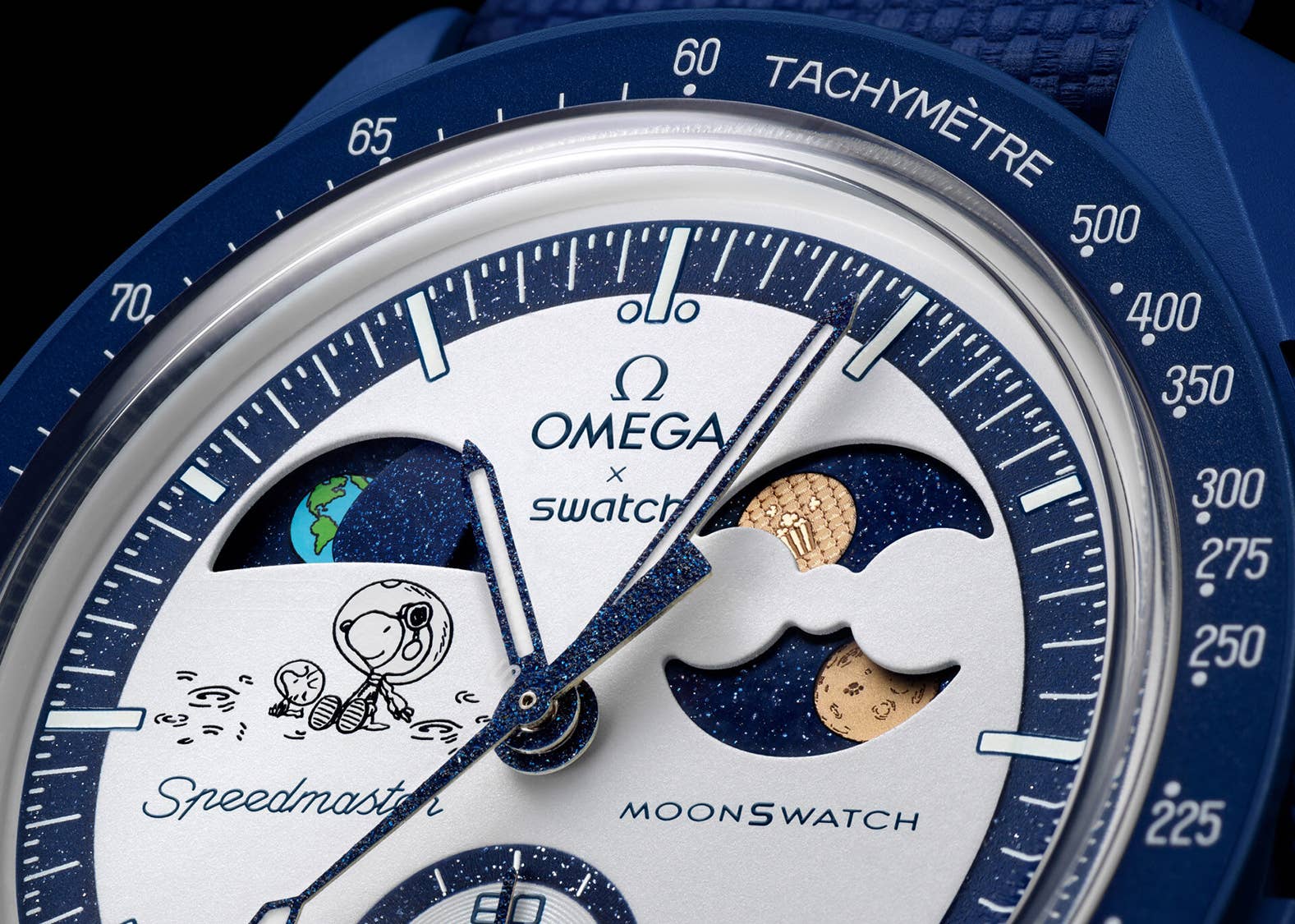時計 Swatch x OMEGA x Snoopy BIOCERAMIC Navy Swatch × OMEGA × Snoopy BIOCERAMIC MoonSwatch Mission To The