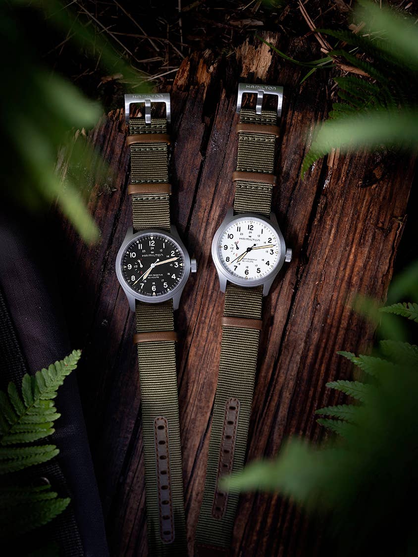 時計 Hamilton Khaki Field Power Reserve USED Hamilton Unveils Khaki Field Watch With Power Reserve Indicator on