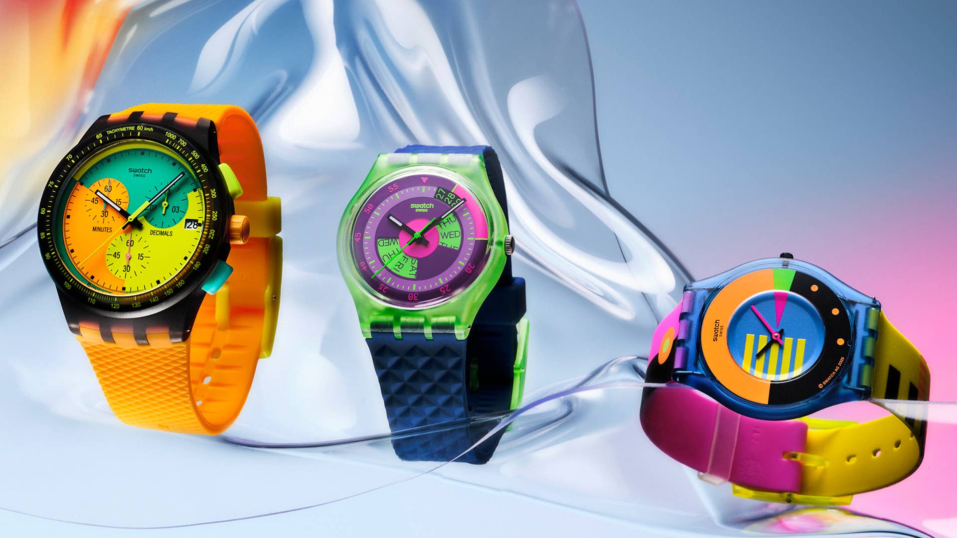 Swatch NEON Collection Revives the Glow of the '80s and '90s