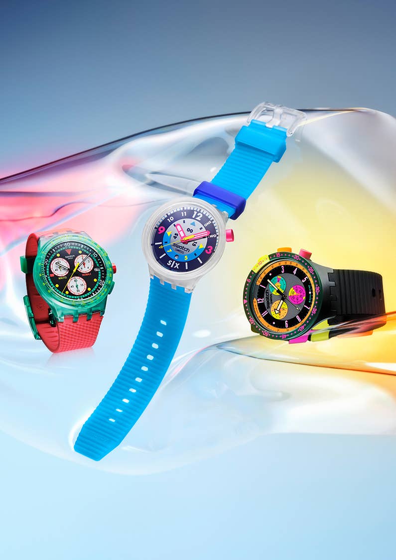 Swatch NEON Collection Revives the Glow of the '80s and '90s