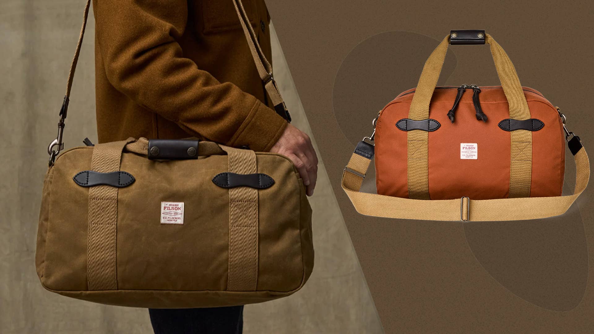 Filson's Small Tin Cloth Duffle Bags Are a Very Rare 30% Off - Men's ...