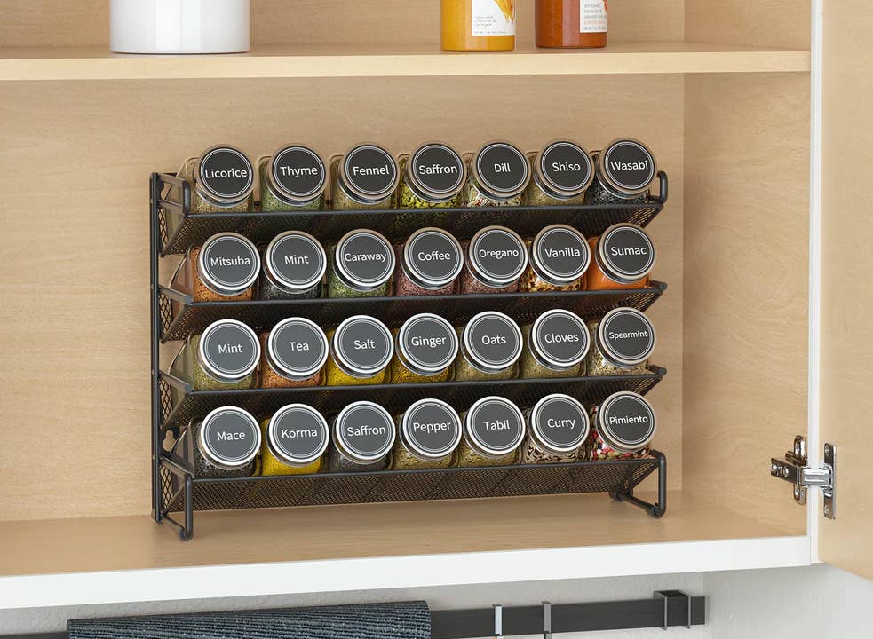 This $39 Spice Rack Turns Cabinet Chaos Into a Smart Setup - Men's Journal