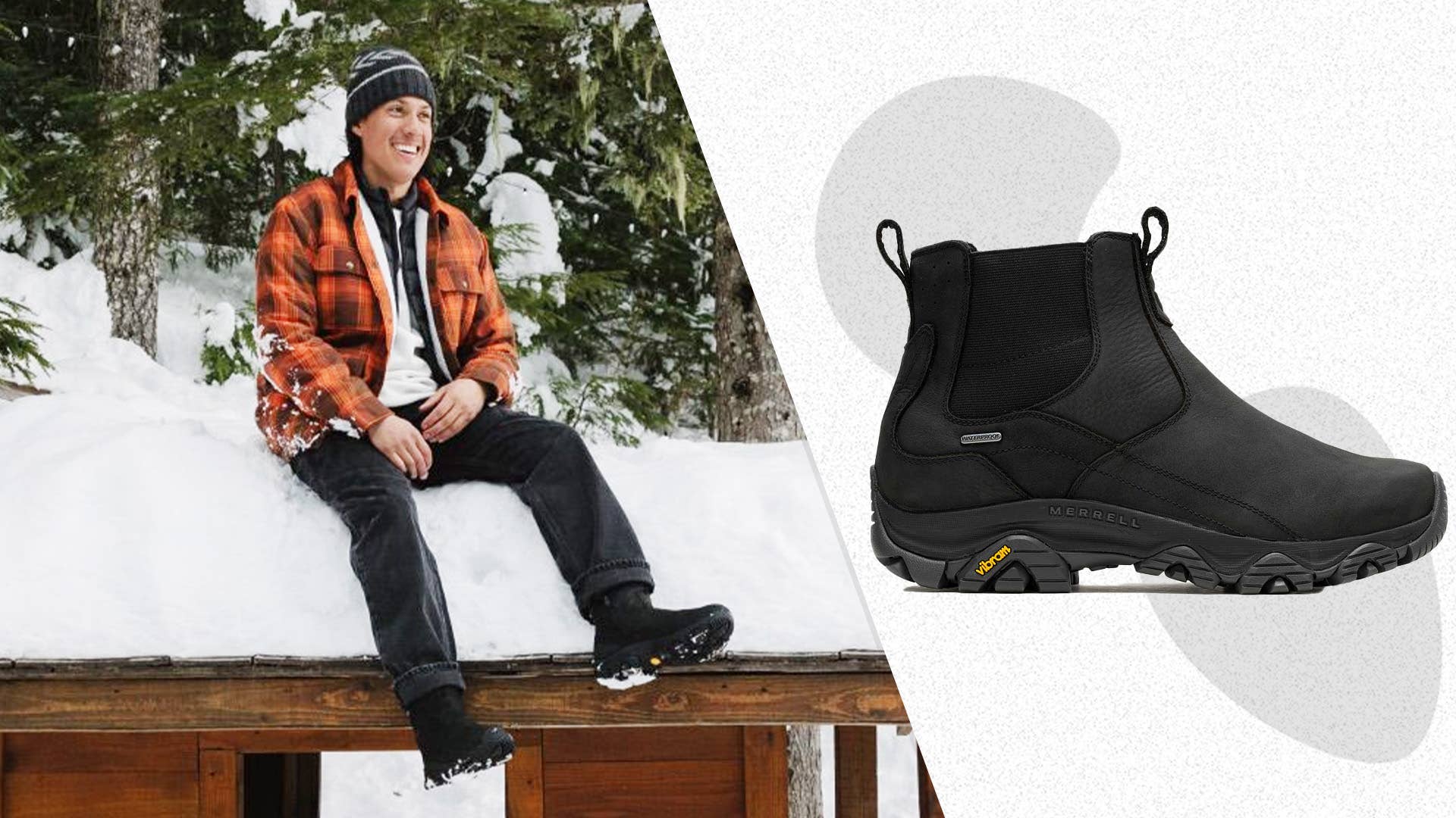 Merrell Moab Adventure Chelsea Polar Waterproof Men\'s Leather Boots Size 12 NWB Men's Moab Adventure Chelsea Waterproof Wide Width  main image 2
