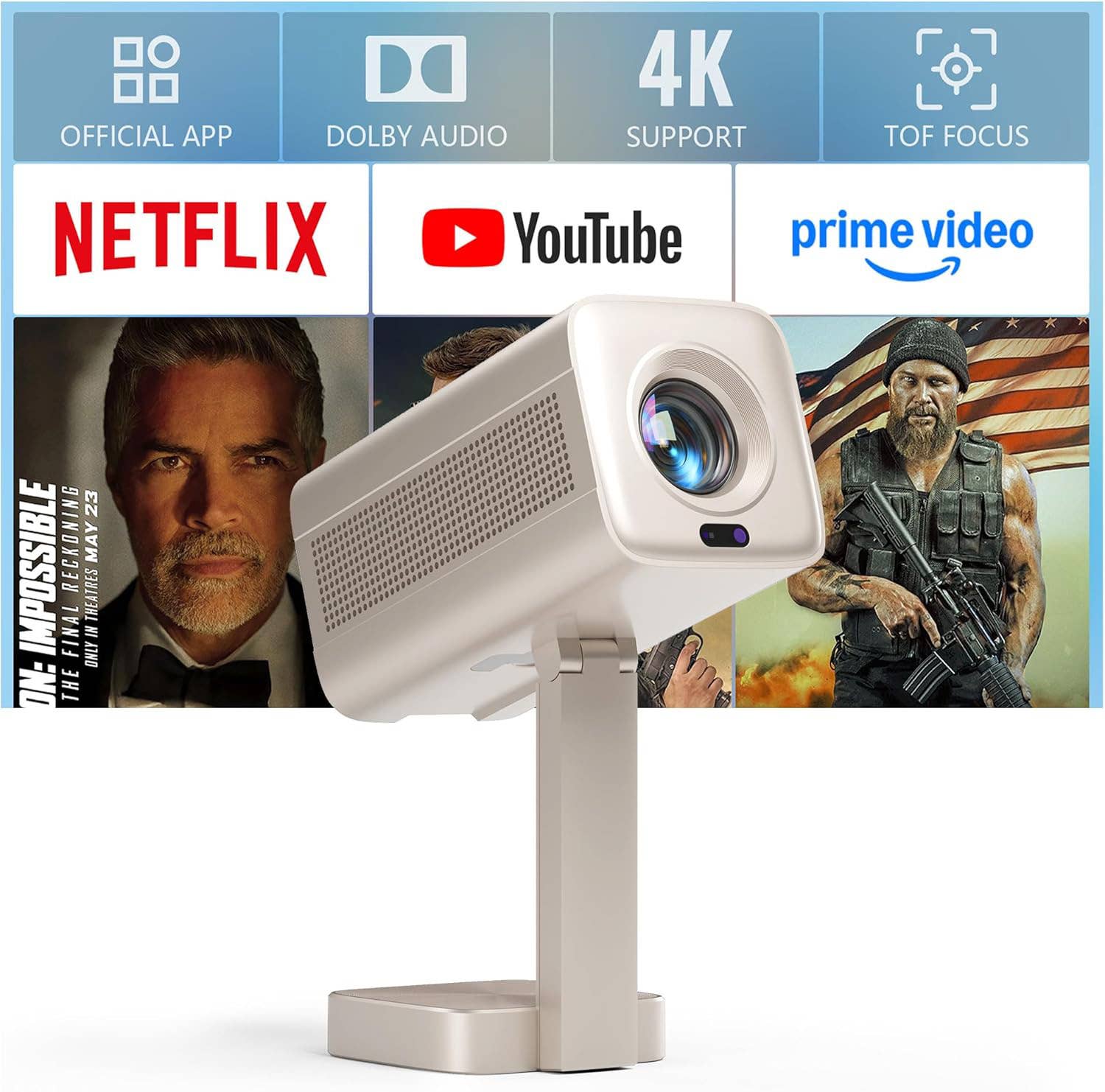 Seems Less Projector Amazon Is Selling This $200 Smart Projector for $100 - Men's Journal