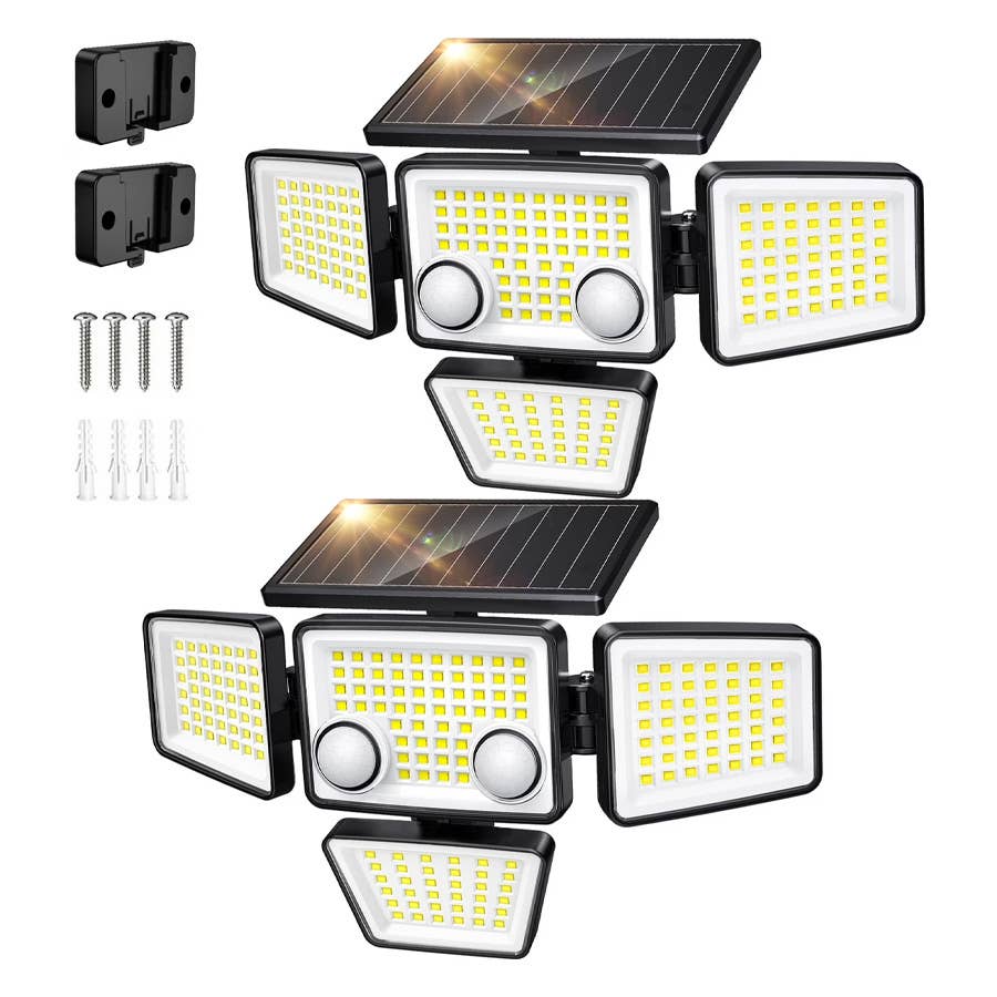 Szrsth's 3,000-Lumen Solar Lights Are Just $32 at Walmart - Men's Journal
