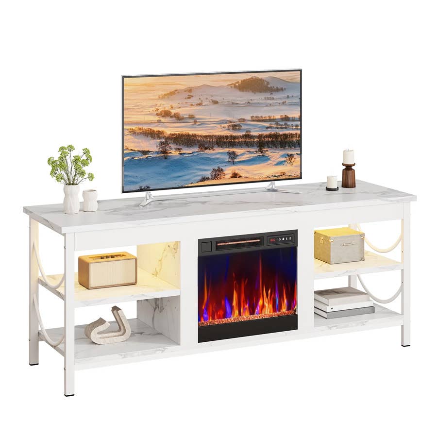 Walmart Is Selling a $280 Fireplace TV Stand for Just $140 - Men's Journal