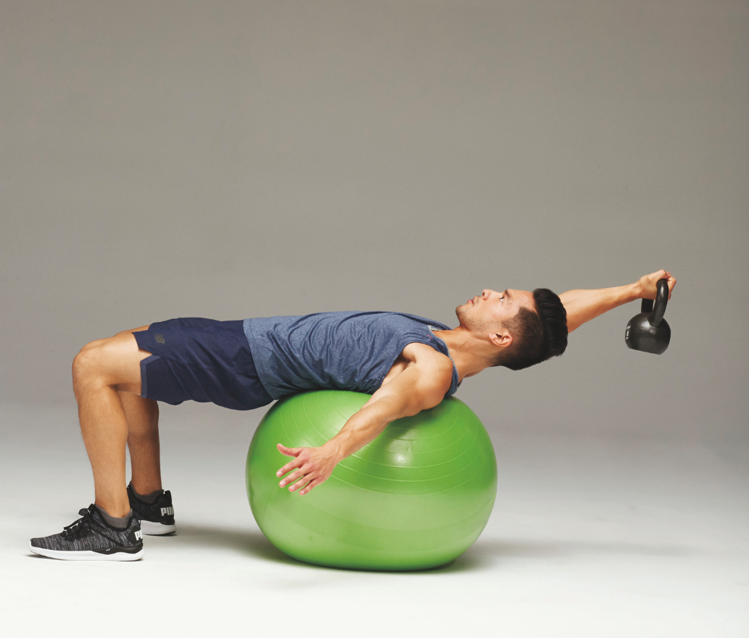 Stability Ball Pull In 15-Minute Stability Ball Workout for a Strong, Shredded Core - Men's ...