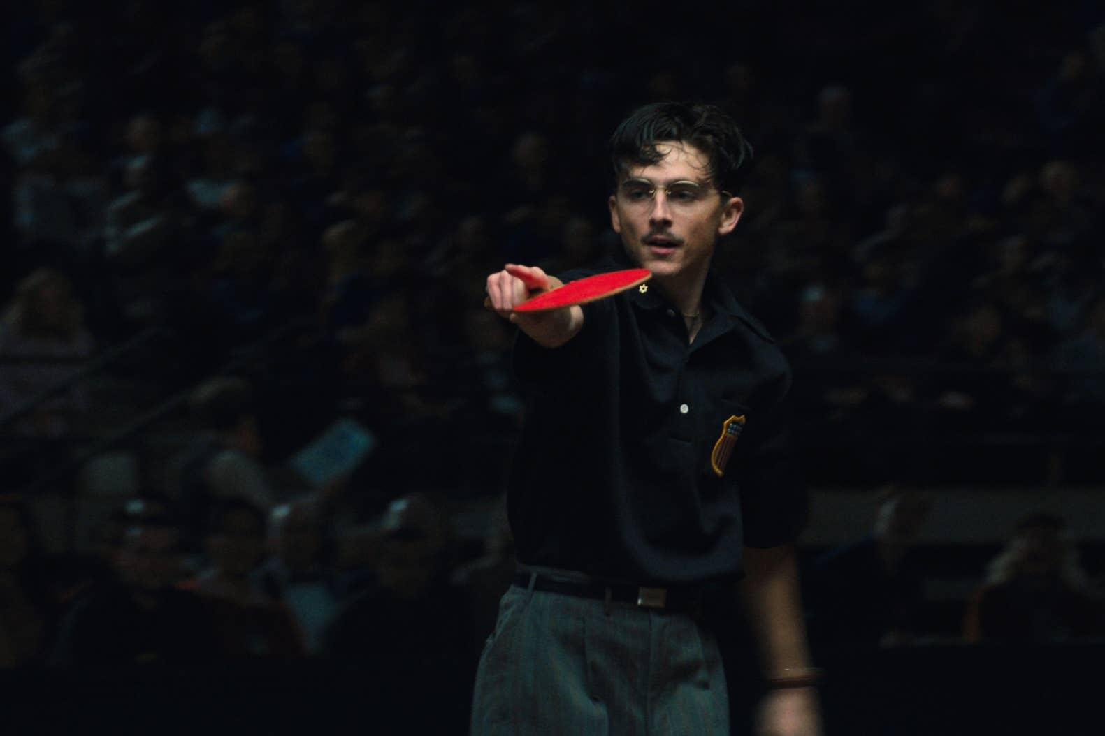 TimothĂ©e Chalamet serves 1950s swagger in A24âs Marty Supreme. Ping pong gets the Safdie treatment in this high-stakes, stylishly retro drama.