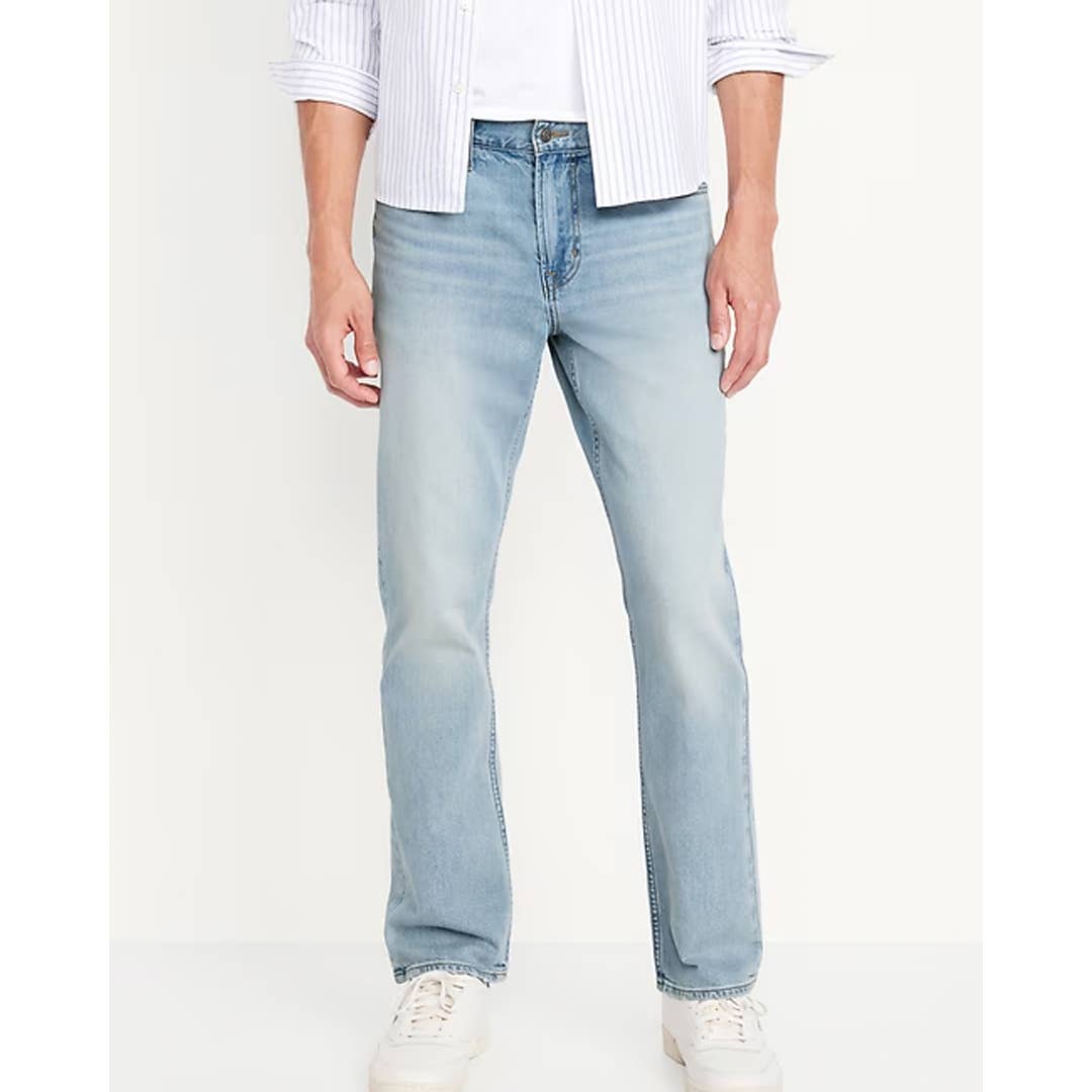 Old Navy Straight Built-In Flex Jeans, $25 (was $50)