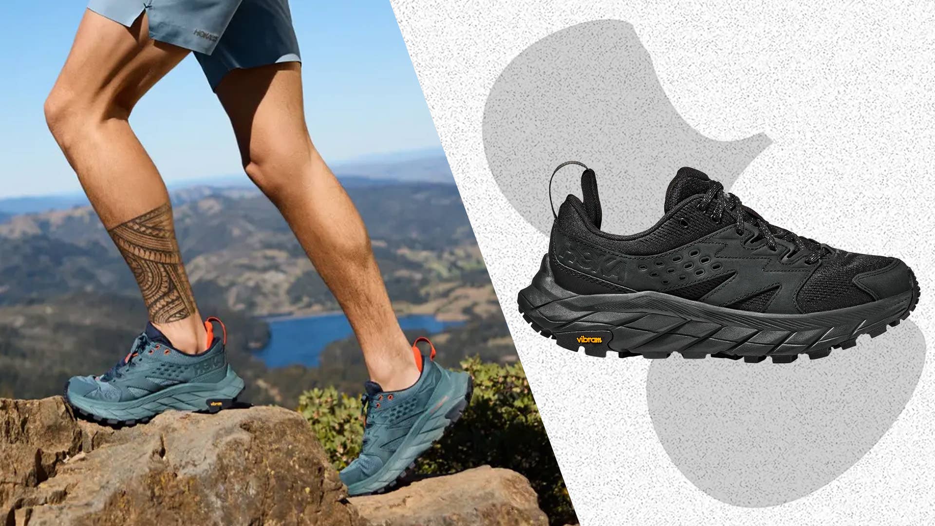EXCELLENT Hoka One One Men\'s Anacapa Breeze Low Trail Running Shoe Hiking 9 D Anacapa Breeze Low Commuter Shoe | HOKA® main image 2