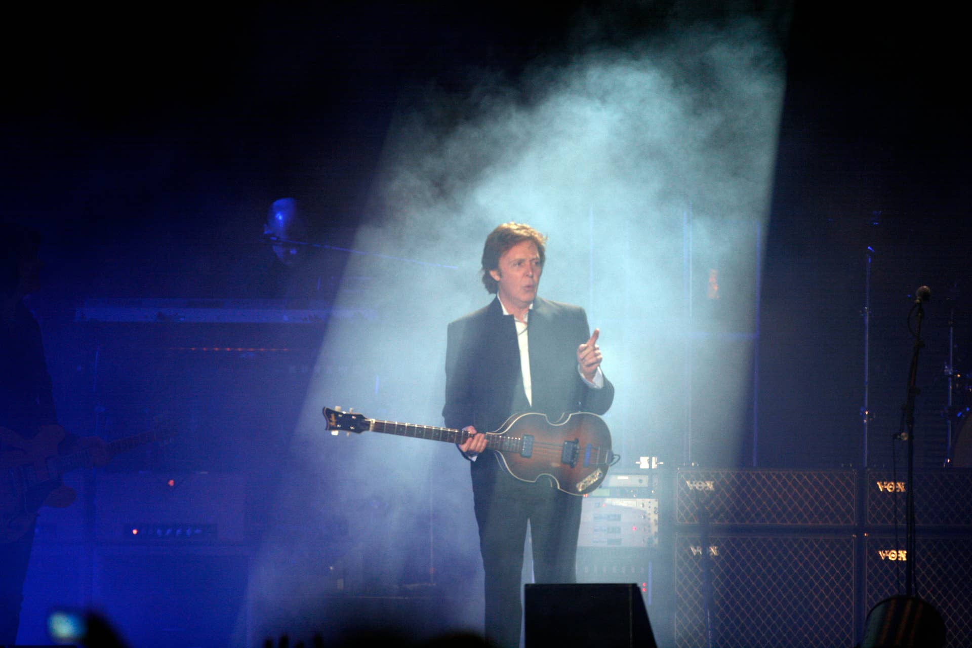 Paul McCartney performs at the Coachella Valley Music & Arts Festival in Indio. (Photo by Axel Koester/Corbis via Getty Images)