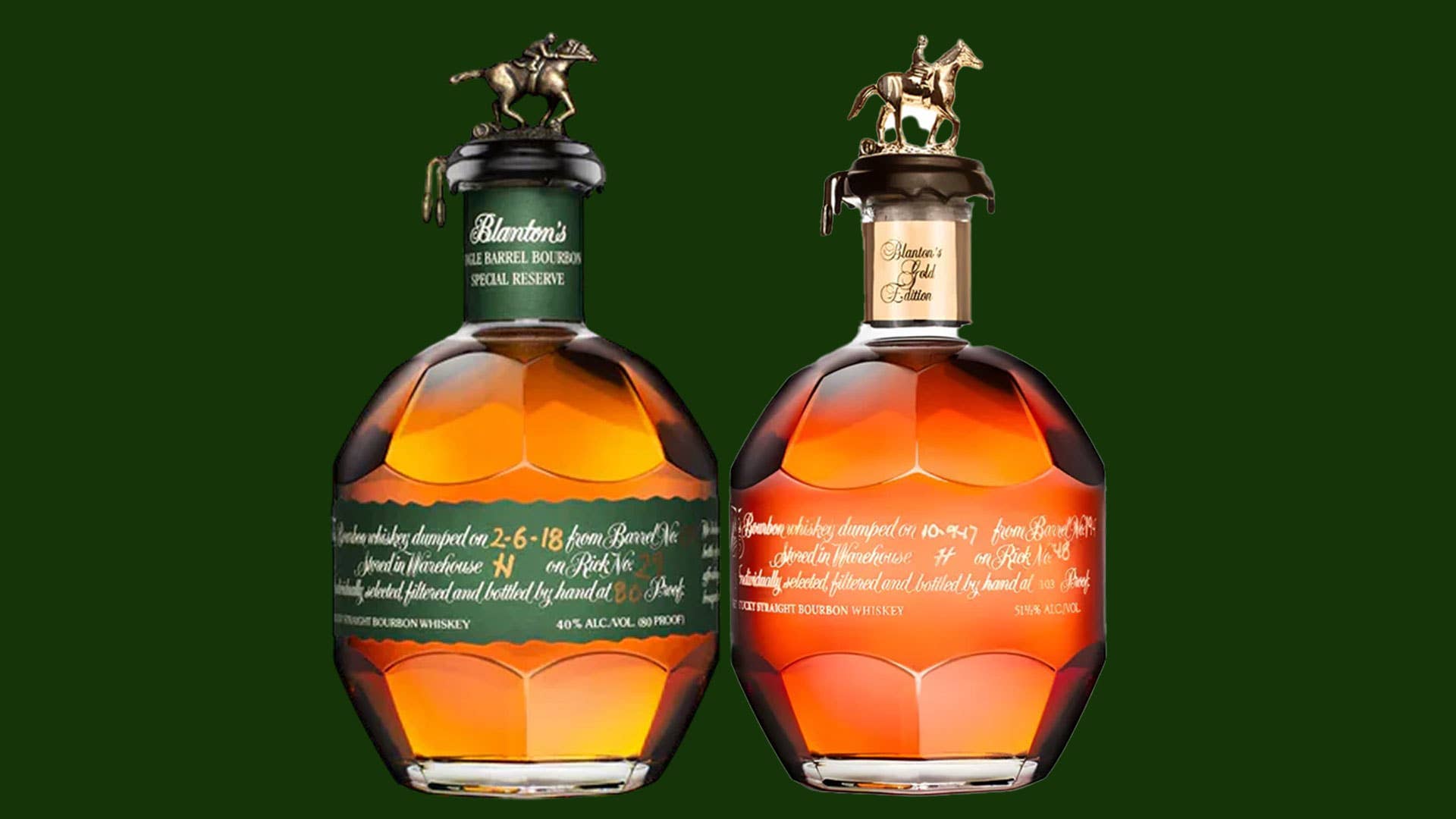 Don't Miss This Deal on Blanton's Gold and Green Bourbons - Men's