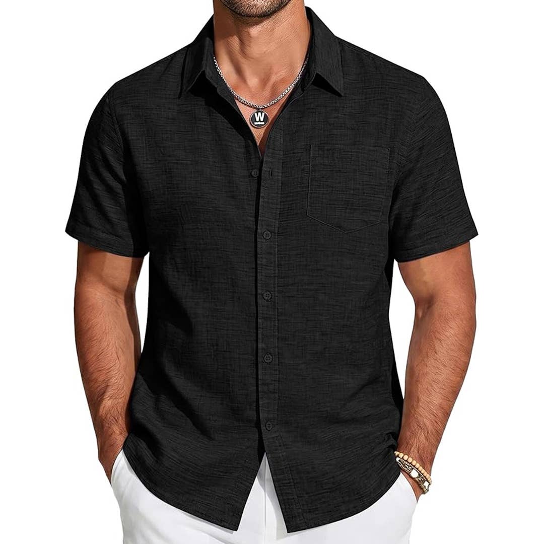 mens short sleeved dress shirts Hooey Men's Sol Navy Short Sleeve Pearl Snap Shirt XL
