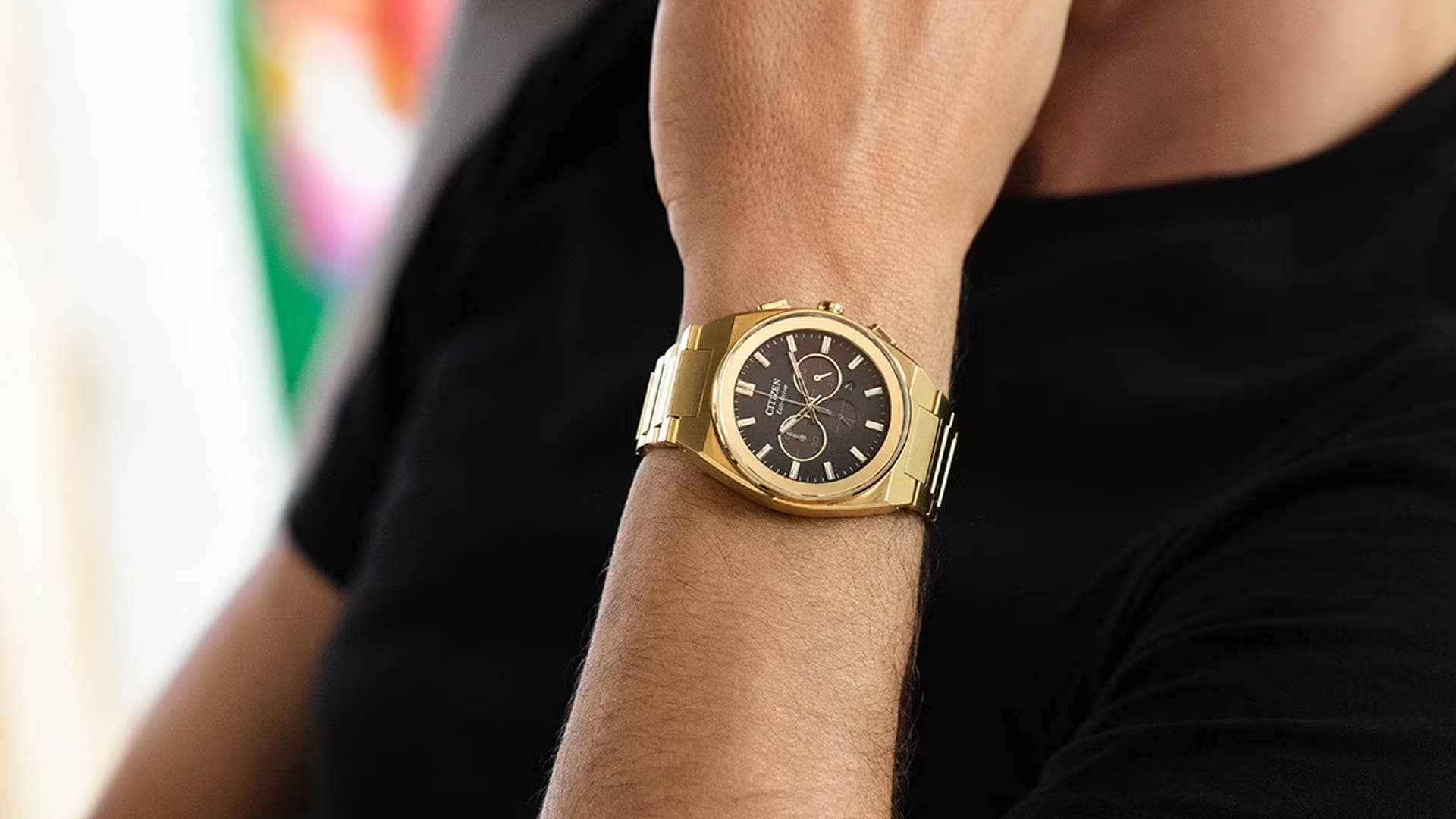 チックスマート D1 メタリックゴールド Citizen's Eco-Drive Axiom Chronograph Watch Is 60% Off - Men's Journal