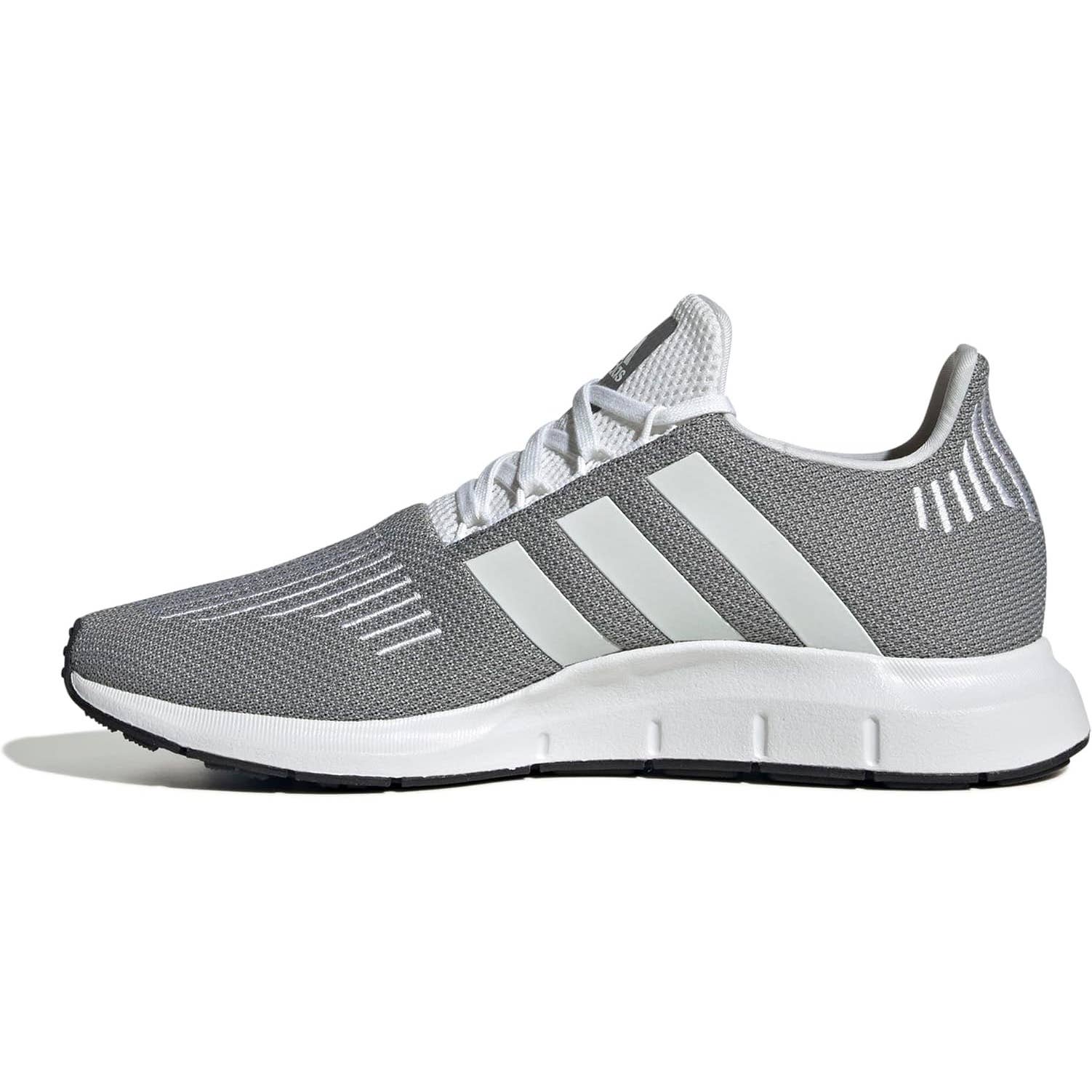 adidas Light Gray and Black Mesh Running Shoes adidas ULTRABOOST Light Running Shoes | Grey/White | Men main image 2