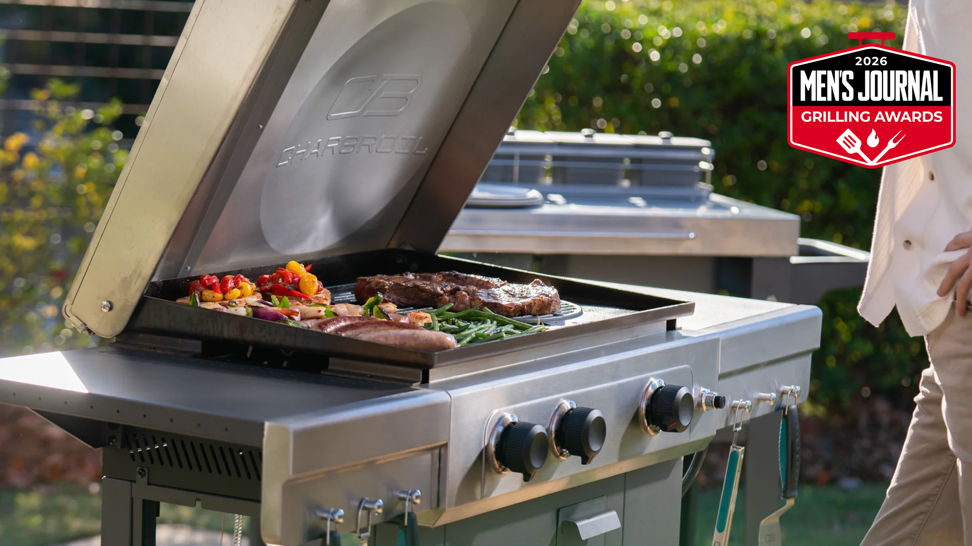 Best Hybrid Griddle 2026: Charbroil Versa-Tile Review - Men's Journal