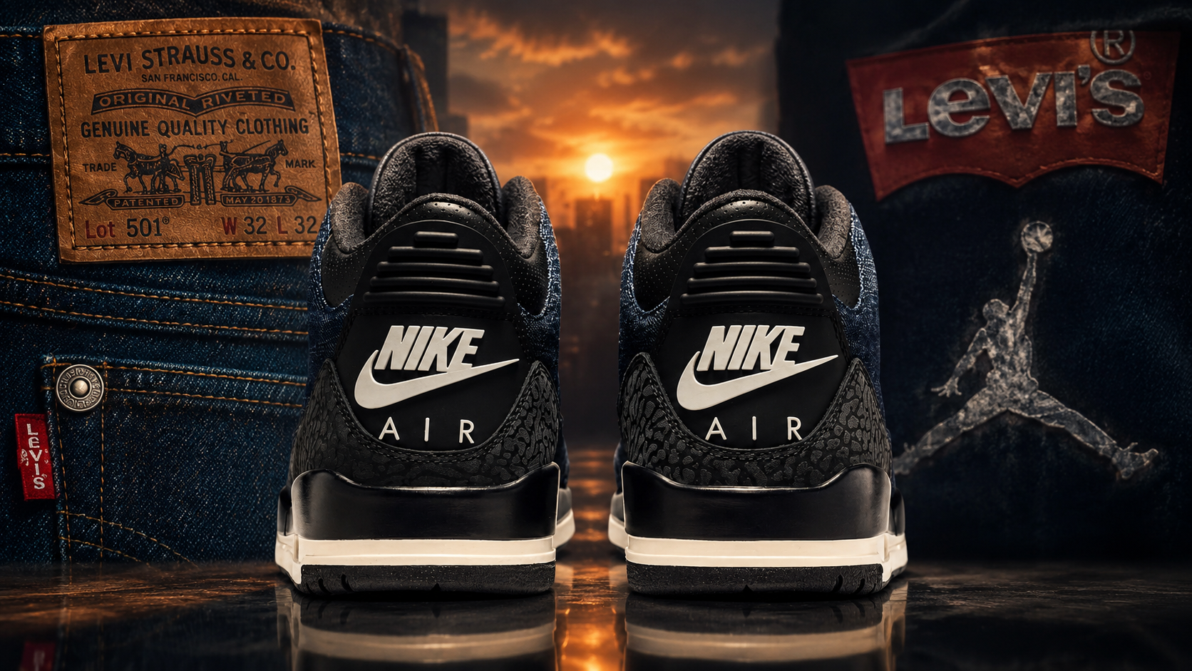 エアジョーダン3 × リーバイス Indigo 28cm Air Jordan 3 x Levi's 'Indigo': Price & Where to Buy - Men's Journal