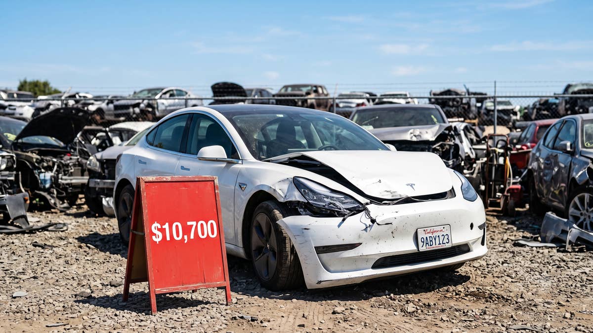 Why Wrecked Teslas Are Still Worth More Than $10,000
