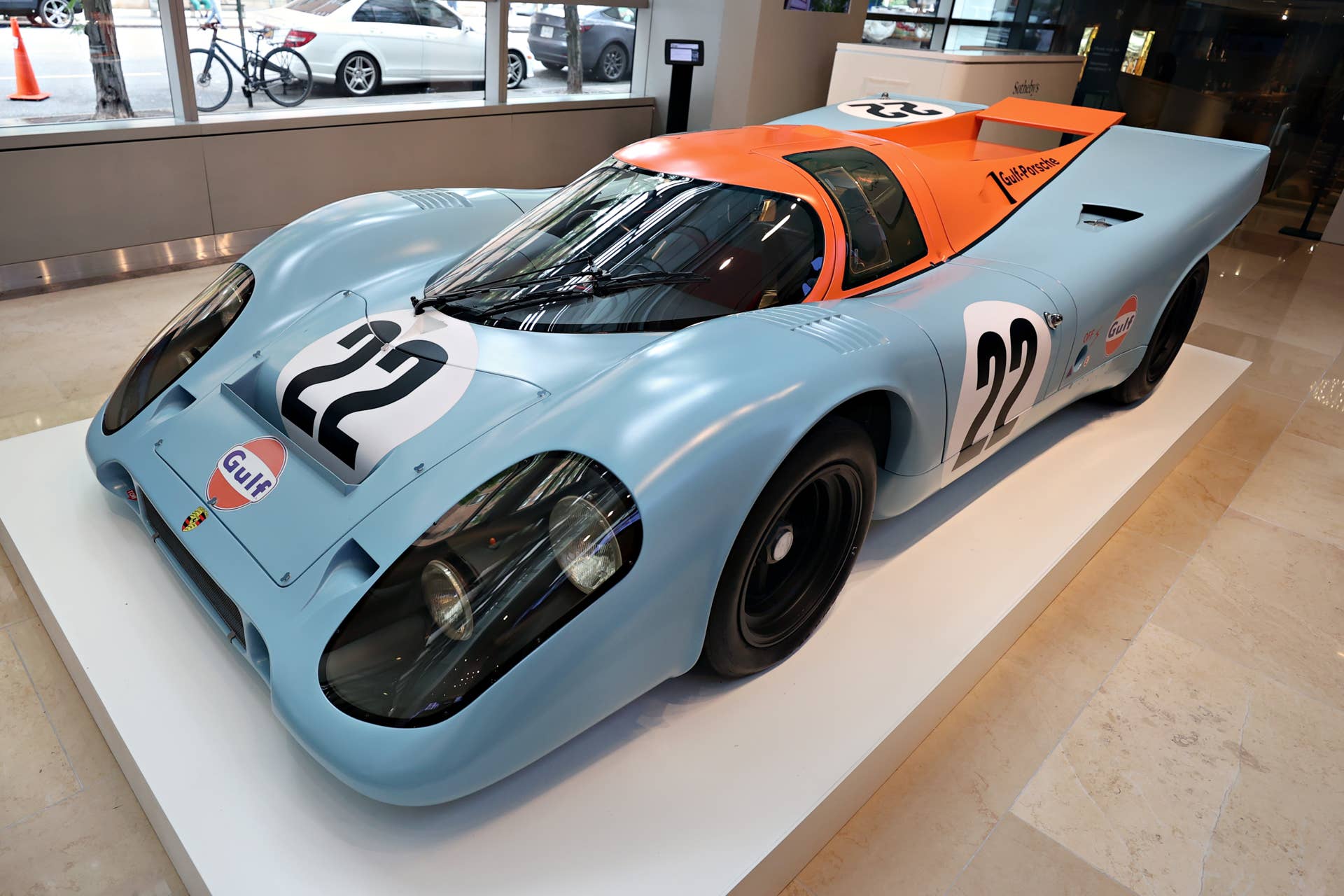 A 1970 Porsche 917 K which was featured as the 'winning car' in Steve McQueen's Le Mans