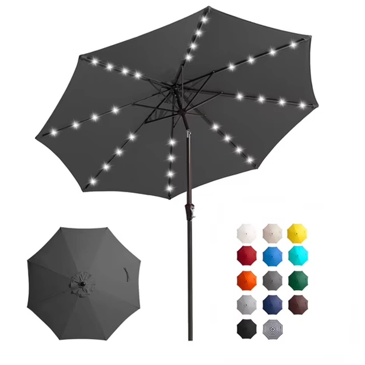 large patio umbrella sale 11' Octagon Offset Brown Frame Beige Canopy Review: Osprey Kitsuma hydration ebony bag Size:22/0 featuring impressive dimensions of